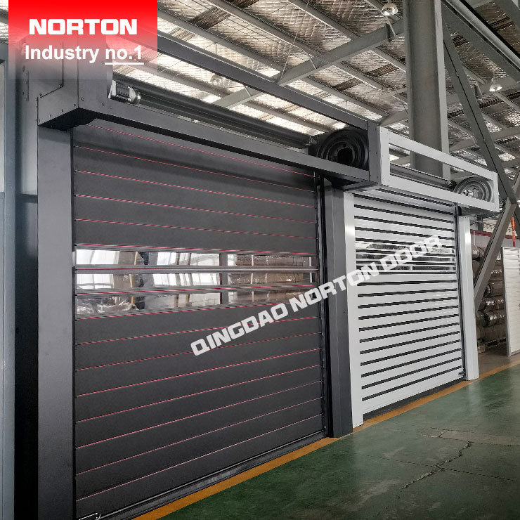 Ușa obturatorului rapid rulat de metal în spirală din aluminiu